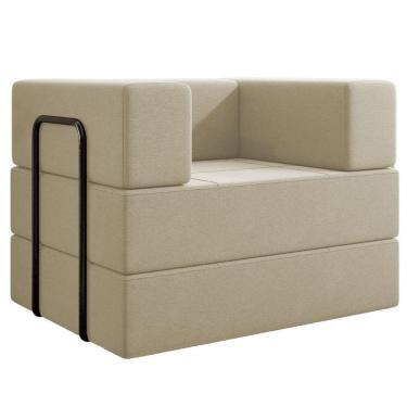 Imagem de Poltrona Cama Modular 90 cm Monaco Linho VConcept