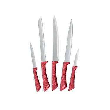 Imagem de Conjunto Facas Euro Home Colorstone 5 Peças Aço Inox Cabo Ergonômico Design Moderno