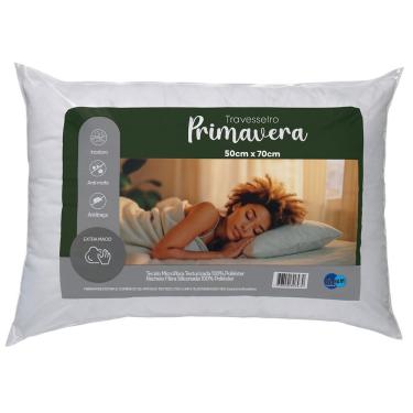 Imagem de Travesseiro Sintético 50x70cm Primavera Fibram Branco