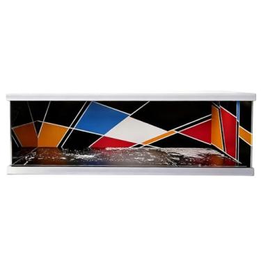 Imagem de Diorama Display Case compatível com Hot Wheels Matchbox Mini GT Diecast Cars, empilhável 1/64 1/43 1/18 carro garagem showroom estacionamento exibição cena modelo com luz regulável de três cores (E, 1