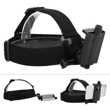 Imagem de GLOGLOW Correia de Arnês de Cabeça para Montagem de Dispositivo Eletrônico Portátil para Câmera de Ação, Montagem de Cabeça de Plástico Ajustável Compatível Com Câmera de Ação, de Cabeça de Plástico Ajustável Compatível Com
