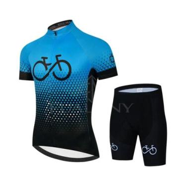 Imagem de Conjunto De Camiseta De Ciclismo Masculina Para O Verão, Roupas De Tre