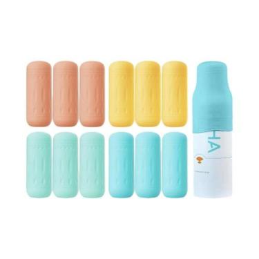 Imagem de Tampa De Garrafa De Viagem Em Silicone Elástico À Prova De Vazamentos 