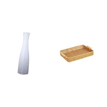 Imagem de Whtkoph Abajur Minimalista de Substituição para Luminárias de Chão, Ideal para Quartos de Hotel Ou Salas de Estar. Inclui Cestas de Frutas Trançadas E