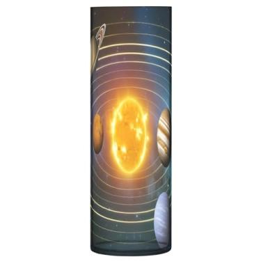 Imagem de CEBUGI Vaso de flores Planet 10 cm x 30 cm Vaso cilíndrico para flores, vaso transparente inquebrável para decoração de casa de festa de casamento