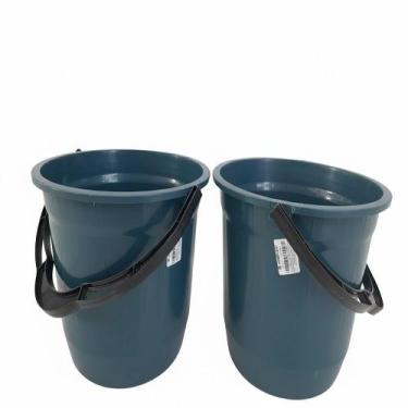 Imagem de Kit de 2 Baldes 8L Arqplast alça plástica Cores Diversas