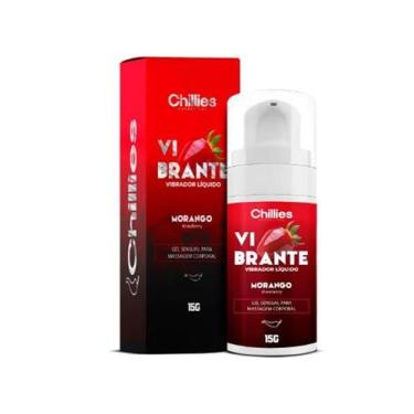 Imagem de Lubrificante Vibrante Gel Sugador Liquido Chillies, MORANGO