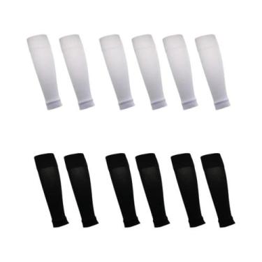 Imagem de Meias De Compressão Para Futebol, 6 Pares, Absorção De Suor, Aquecedor