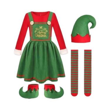 Imagem de Fantasia De Elfo Verde Para Meninos, Conjunto De Fantasia Para Natal E