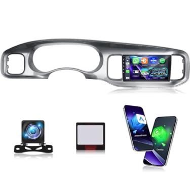 Imagem de [2 + 64 G] Rádio veicular NHOPEEW para Dodge Charger 2015-2021 com carplay sem fio e Android Auto - tela sensível ao toque de 9 polegadas Android estéreo para carro - DSP/GPS/WiFi/SWC/Mirror Link +