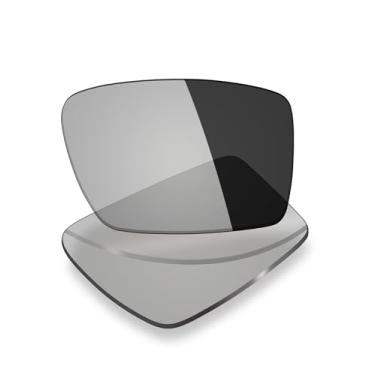 Imagem de Mryok Lentes de reposição UV400 para óculos de sol Arnette Hazard AN4167, HD Polarized, proteção UV, resistente a impactos e ajuste perfeito - Cinza fotocromático anti luz azul