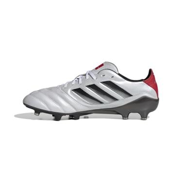 Imagem de adidas Tênis de futebol unissex Copa Icon II Firm Artificial Ground, Branco/preto/rubi puro, 36 BR