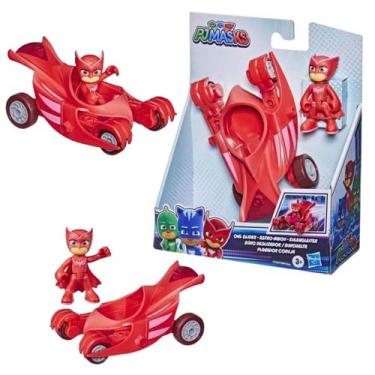 Imagem de Boneco Corujita Pj Masks Com Carrinho F2129 Original Hasbro, Planador 