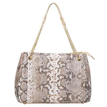Imagem de Bolsa de Ombro Feminina Jorge Bischoff Florença Couro Cobra Python 01500-Feminino