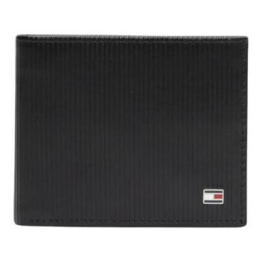 Imagem de Carteira Tommy Hilfiger Flag Mini Cc Masculino Couro Preto-Masculino