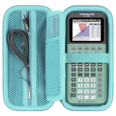 Imagem de RIYADAone Capa rígida de substituição para Texas Instruments TI-84 Plus CE/TI-84 Plus/TI-Nspire CX II CAS/TI-Nspire CX II/TI-83 Plus/TI-89 Titanium/TI-85 / TI-86 Color Graphing Calculator (caixa verde