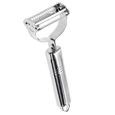 Imagem de Descascador Ralador Multifuncional 2 em 1 Inox Ergonômico para Legumes e Frutas