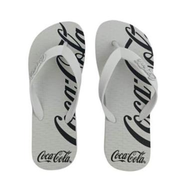 Imagem de Sandália Masculina Coca-Cola Cc4256 Spencerian Crop 2 Branco-Masculino