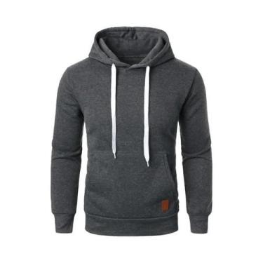 Imagem de Moletom Masculino Leve Com Capuz, Manga Longa, Casual, Para Uso Extern