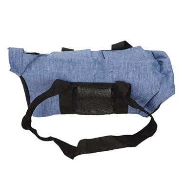 Imagem de Generic Bolsa de Transporte para Cuidados Com Gatos, Ajustável, Respirável, Portátil para Banho de Animais de Estimação, Ajuste de Circunferência do Pescoço, Ideal para Aparar Unhas, Pano de Malha,