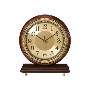 Imagem de Relógio de mesa, estilo europeu, relógio de mesa, sala de estar, quarto, retrô, relógio de mesa