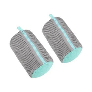 Imagem de Saco De Lavagem Para Tênis Com Zíper E Pelúcia Rica Para Máquina De La