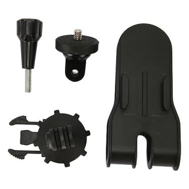 Imagem de Suporte para câmera de viseira de carro Dash Cam Suporte de montagem de viseira solar Rotação de 360 ​​graus Clipe de câmera de carro para GO 3 Material ABS Fácil de instalar