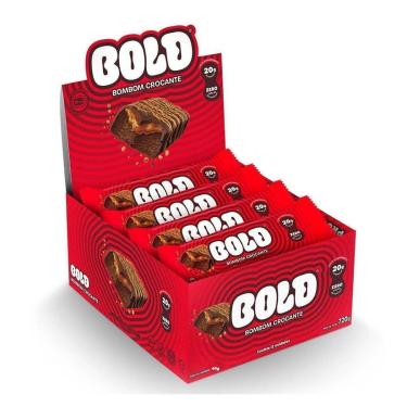 Imagem de Barra de Proteína - 12 Unidades 40g Bombom Crocante - Bold-Masculino