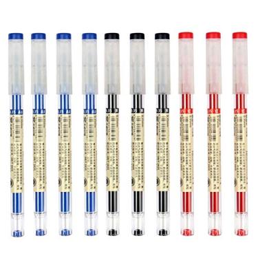 Imagem de Caneta 0 35mm Minuta de Preta Vermelha Tinta Canetas com Grip Confortável para Escritório Negócio Escola Estudante Assinatura Exame Materiais Papelaria
