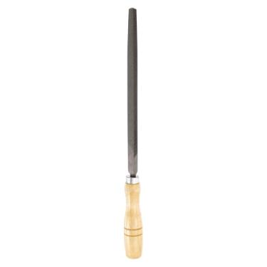 Imagem de HARFINGTON Lixa triangular para corte de dentes grossos, 20 cm, dentes de corte duplo, aço de alto carbono, lima de madeira para remoção de rebarbas de metal e madeira