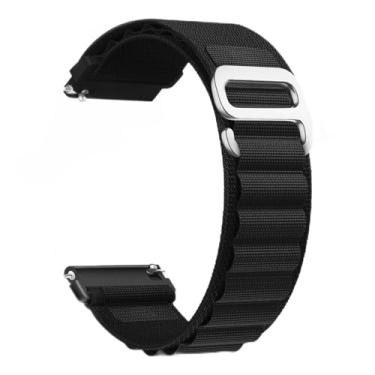 Imagem de Pulseira de nylon compatível com Samsung Galaxy Watch 7/FE/6/5 Pro 4 3/Watch 4 6 Classic/Active/Gear S2 S3 Frontier, pulseira esportiva de 20 mm e 22 mm para Galaxy Watch de 47 mm, 43 mm, 45 mm, 40 mm