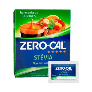 Imagem de Adoçante em Pó Zero-Cal Stévia 50 Sachês