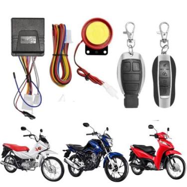 Imagem de Alarme Antifurto para Moto com Partida Remota Corta Corrente Sirene Po