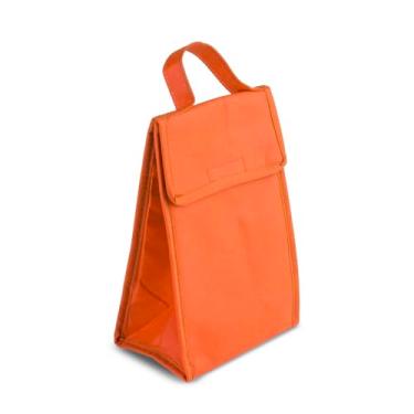 Imagem de Bolsa Térmica Dobrável 4,8L com Interior Alumínio | Leve, Portátil e Isolamento Térmico (Laranja)