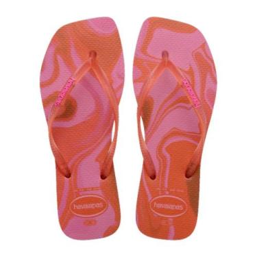 Imagem de Chinelo Feminino Havaianas REF: SLIM SQUARE JELLY, Blossom, 35