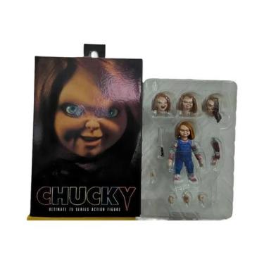 Imagem de Boneco De Ação Chucky De Child's Play NECA Good Guys Ultimate Bride of