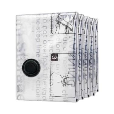 Imagem de 5 Sacos De Vácuo Para Armazenamento De Roupas, Edredons, Cobertores E 