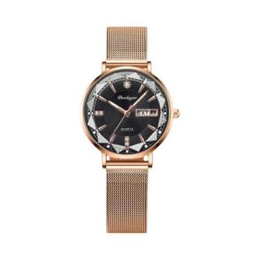 Imagem de Relógio De Pulso Feminino Elegante E À Prova d'Água POEDAGAR, Marca De