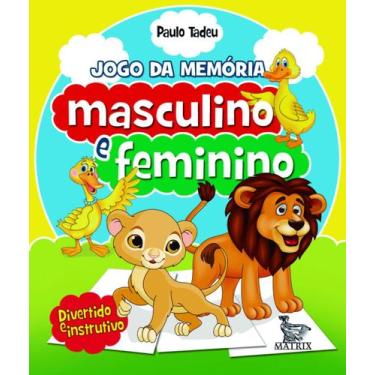 Imagem de Livro - Masculino e feminino - jogo da memória