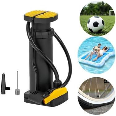 Imagem de Bomba de Ar com Pedal e Adaptadores – Inflador Multiuso para Infláveis, Bicicleta e Bolas