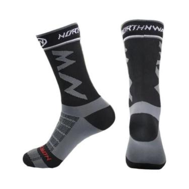 Imagem de Meias Esportivas Masculinas De Cano Médio, 1/3/5 Pares, Compressão Fit