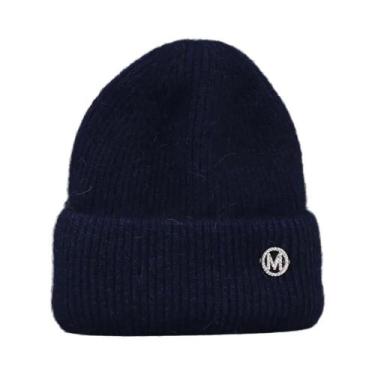 Imagem de Chapéu De Inverno Feminino, Gorro Quente De Pele De Coelho Real, Gorro