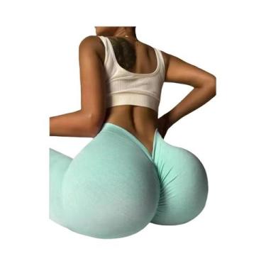 Imagem de Leggings De Yoga Femininas De Cintura Alta Com Efeito Levanta Bumbum, 