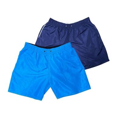 Imagem de Kit 2 Shorts Bermuda Masculinos Plus Size em Tactel Liso com Bolsos-Feminino