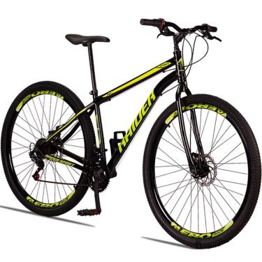 Imagem de Bicicleta 29 Raider Sport Aço 21 Marchas Freio A Disco Preto+amarelo