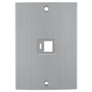 Imagem de Tampa Com Suporte Para 1 Tomada Rj 45 Para Conduletes