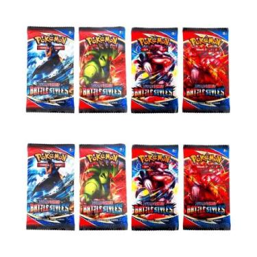 Imagem de Cartas Pokémon Para Crianças, Pacote Com 4, Jogo De Troca Team up Sun 