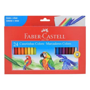 Imagem de Canetinhas Colors - 24 Cores - Faber Castell