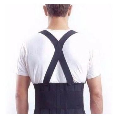Imagem de Cinta Postural Lombar Para Carregar Peso Preta - oem, G