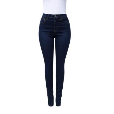 Imagem de Calça Cigarrete Feminina Elastano Lunender Jeans, Jeans, 40